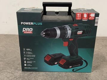 Veiling - Powerplus schroef- en boormachine POW8060, Gebruikt