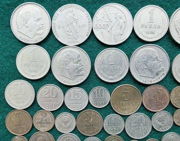 Rusland, Sovjet-Unie (USSR) Collection of 200+ coins,, Postzegels en Munten