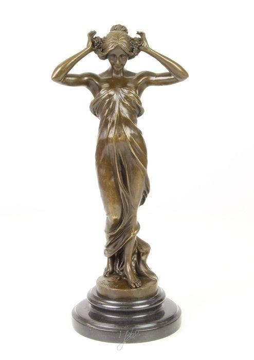 sculptuur, After Carlo Pittaluga (1880–1970) – Nymph of the, Antiquités & Art, Curiosités & Brocante