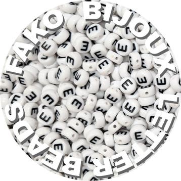 Fako Bijoux - Letterkralen E - Letter Beads - Alfabet Kralen, Verzenden, Nieuw