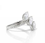 Trouwring - 14 karaat Witgoud - 1.07ct. tw. Diamant