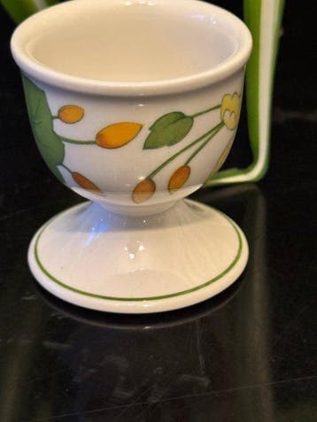 Villeroy & Boch - Coquetier (8) - Geranium - Porcelaine, Antiquités & Art