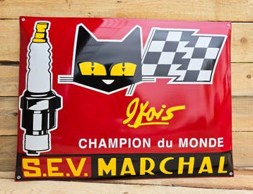Emaille bord S.E.V. Marchal Bougie, Verzenden, Nieuw