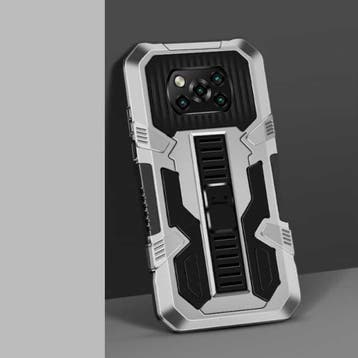 Xiaomi Poco X3 Pro - Armor Hoesje met Kickstand en Pop Grip, Verzenden