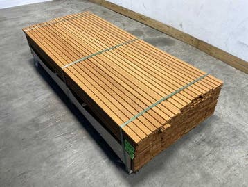 Veiling - 25x ThermoWood Ayous Rib3 gevelbekleding 210x14x1,, Nieuw