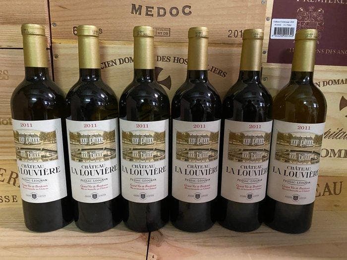 2011 Chateau La Louvière - Pessac-Léognan, Graves - 6, Verzamelen, Wijnen