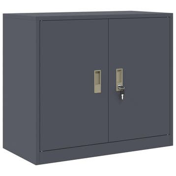 vidaXL Opbergkast Antraciet 80 x 40 x 70 cm Staal, Huis en Inrichting, Verzenden, Nieuw