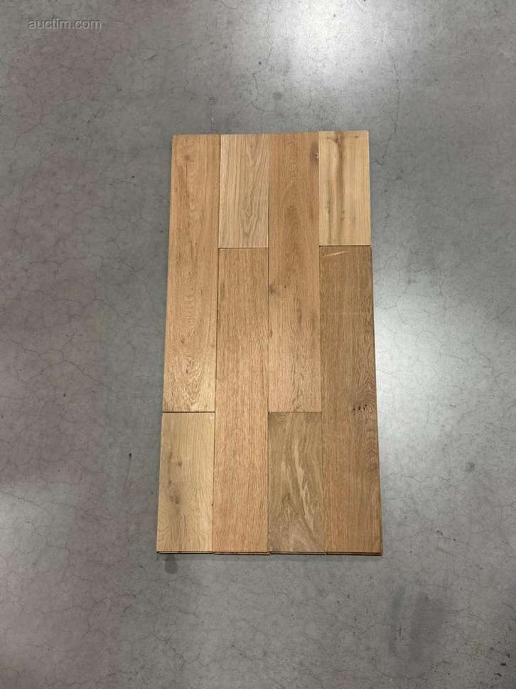 76,51 m² Eiken massief parket mix set 90 / 25 cm, Bricolage & Construction, Planches & Dalles, Enlèvement