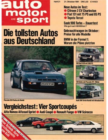 1981 AUTO MOTOR UND SPORT 21 DUITS
