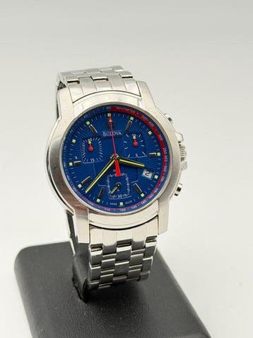 Bulova - chronograph swiss made blue - Sans prix de réserve, Nieuw
