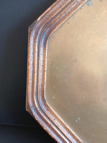 Valenti - Dienblad - Hout, Messing - Geen reserveprijs!, Antiek en Kunst