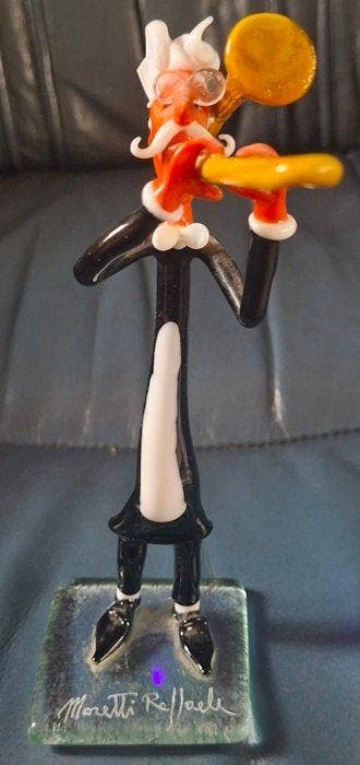 Murano - Moretti Raffaele - sculptuur, Sculpture Musicien ,