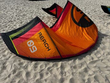 2026 North Reach 9m Kite Orange, Watersport en Boten, Gebruikt, 9 m²