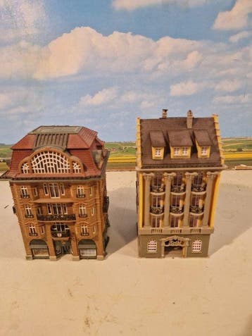 Vollmer N - Modeltreingebouwen (4) - Stadshuizen, Hobby en Vrije tijd, Nieuw