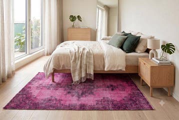 Roze vintage - Vloerkleed - 220 cm - 120 cm - met, Huis en Inrichting, Nieuw