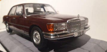 1:18 - Modelauto - MERCEDES 350 , W 116, in Vitrine- MODEL, Nieuw