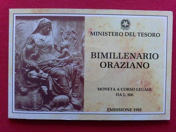 Italië. 1991 / 1993 500 Lire Argento Ponte Milvio e 500 Lire