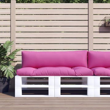 vidaXL Palletkussens 2 st oxford stof roze, Verzenden, Nieuw