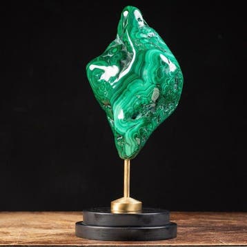 Eerste kwaliteit malachiet in vrije vorm - kunstzinnige