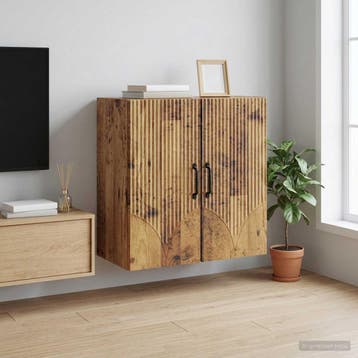 vidaXL Wandkast 59 x 31 x 60 cm Bewerkt hout Oud hout, Huis en Inrichting, Kasten | Overige, Verzenden, Nieuw