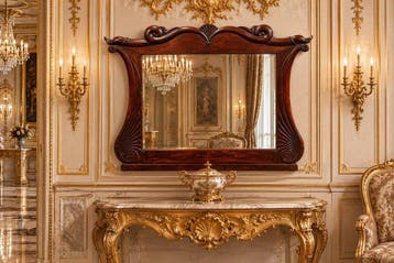 Miroir mural - mogano