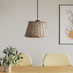 vidaXL Plafondlampenkap Ø50x30 cm wicker bruin, Verzenden, Nieuw