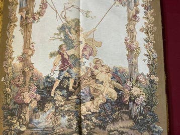 Wandtapijt - 135 cm - 95 cm - Frans wandtaijt