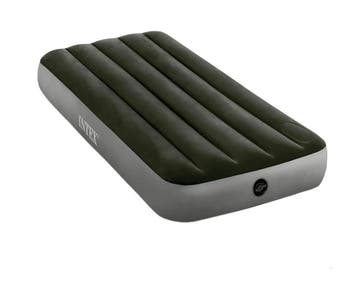 Intex 64761 – eenpersoons luchtbed met voetpomp, Fiber-Te., Ophalen of Verzenden