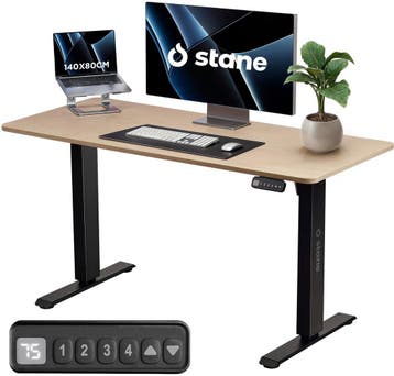 Stane Zit Sta Bureau Elektrisch Verstelbaar 140 X 80 CM - 4, Maison & Meubles, Verzenden