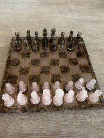 Schaakspel - Kwarts en hars