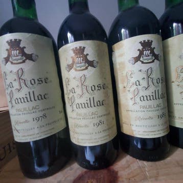 1978 1981, 1983, 1985, 1987, 1988 Chateau La Rose Pauillac -, Verzamelen, Nieuw
