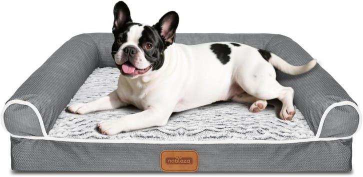 Hondenmand - Hondenkussen - Hondenbed - Grijs - 71x58 cm - N, Dieren en Toebehoren, Hondenmanden, Nieuw, Verzenden