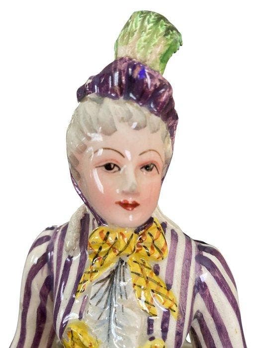 Fratelli P. - Beeldje, Dame in Victoriaanse stijl - 28 cm -, Antiek en Kunst, Antiek | Glaswerk en Kristal