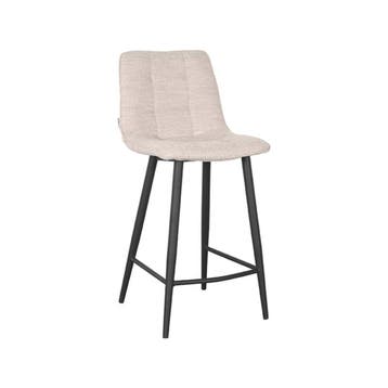 Barkruk Jelt | Naturel | Boucle | Laag | 2 stuks LABEL51, Verzenden