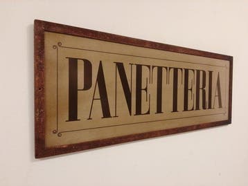 marchesini insegne Rovigo - Ijzeren uithangbord Panetteria -