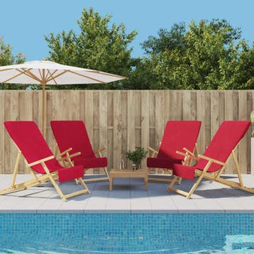 vidaXL Strandhanddoeken 4 st 400 g/m² 60x135 cm stof, Huis en Inrichting, Verzenden, Nieuw