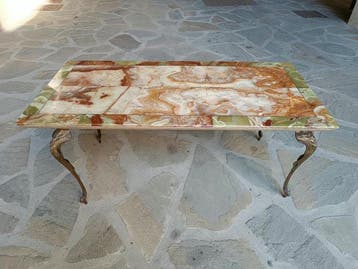 Salontafel - Onyx, Brons