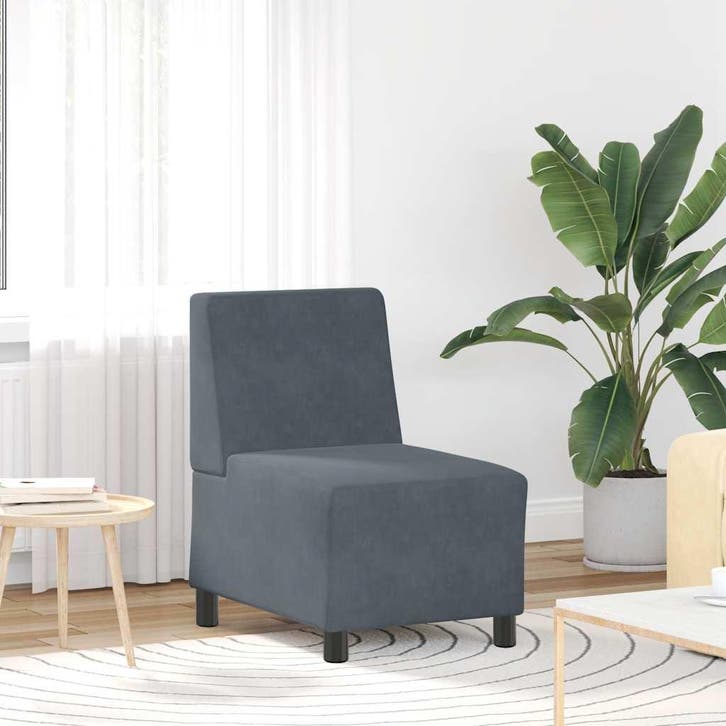 vidaXL Modulaire bank zonder armleuningen donkergrijs 55 cm, Maison & Meubles, Canapés | Salons, Envoi