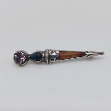 Zonder minimumprijs - Broche Zilver - Dirk Brooch 1900-1920