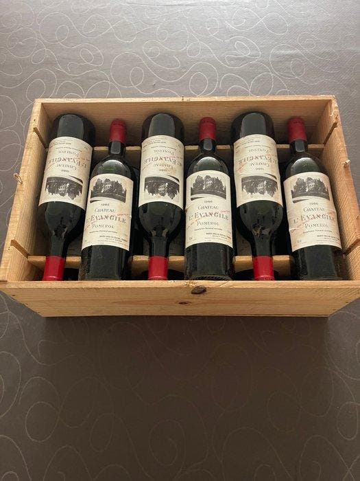 1986 Chateau LEvangile - Pomerol - 12 Bouteilles (0,75 L), Collections, Vins