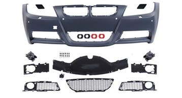Voorbumper geschikt voor BMW 3 serie E90/E91 2005-2009 | met, Verzenden, Nieuw, BMW