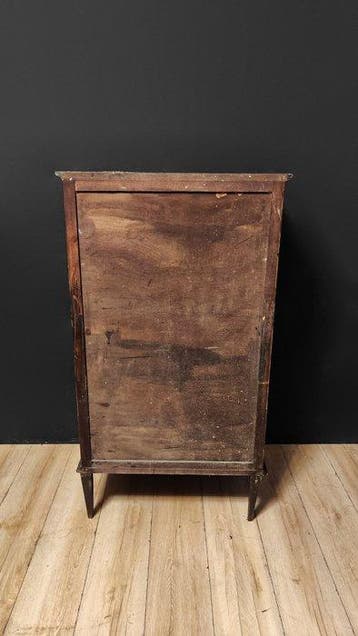 Kabinet - Hout, IJzer, Messing, Brons, Glas - Antieke