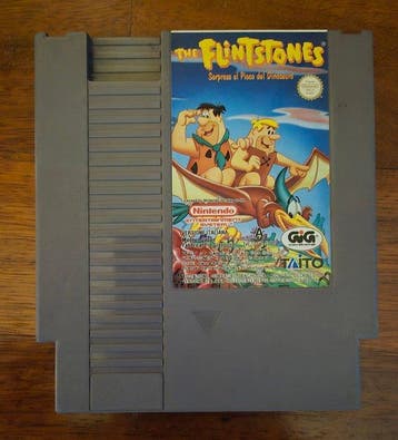 Nintendo - Nes - with accessories & 8 games (Flintstones, Nieuw