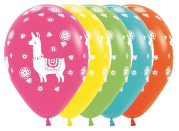 Ballonnen Lama Mix 30cm 25st, Verzenden, Nieuw