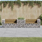 vidaXL Tuinbank met schanskorf geïmpregneerd grenenhout, Verzenden, Nieuw