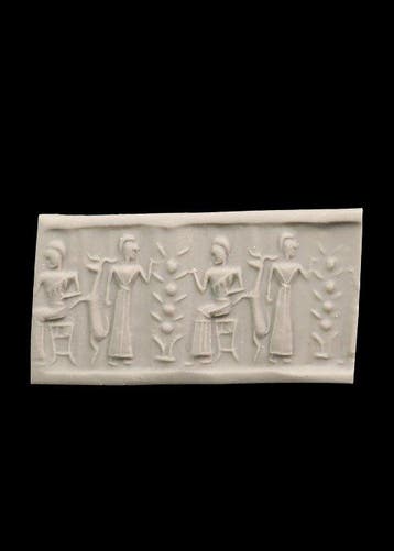 Mesopotamisch hematiet Cylinder seal