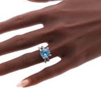 Ring - 18 karaat Witgoud - 0.60ct. tw. Diamant (Natuurlijk), Nieuw