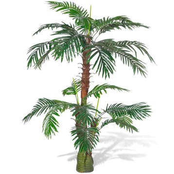 vidaXL Kunstplant cycaspalm 150 cm groen, Verzenden, Nieuw