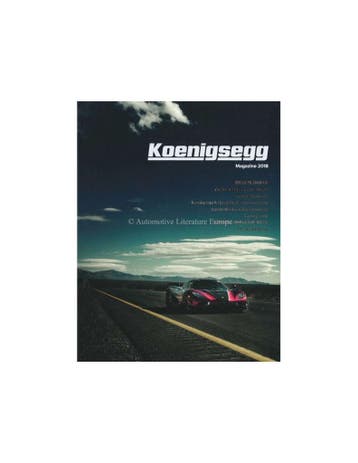 2018 KOENIGSEGG MAGAZINE ENGELS, Nieuw