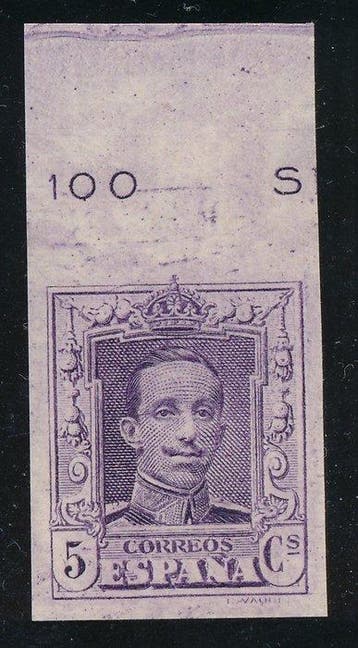 Espagne - ALFONSO XIII - TYPE COWBOY SANS DENTS - Edifil